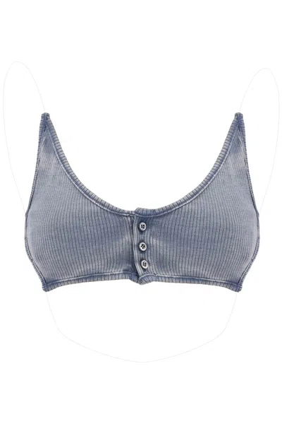 Shop Y/project Y Project Invisible Strap Crop Top With Spaghetti Women In Blue