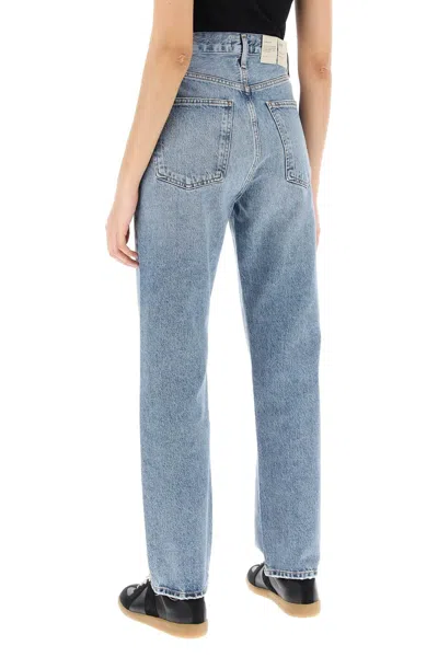 Shop Agolde Straight Leg Jeans From The 90's With High Waist