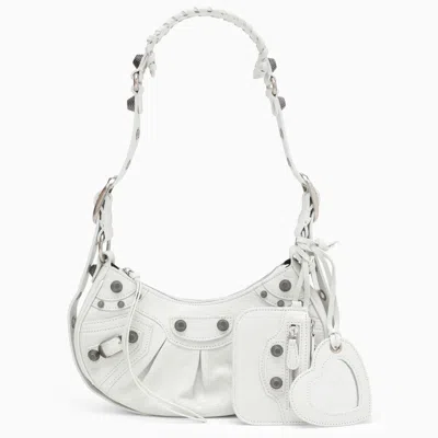 Shop Balenciaga Optic White Le Cagole Xs Mini Bag