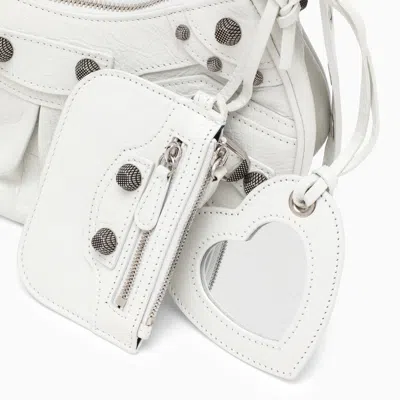 Shop Balenciaga Optic White Le Cagole Xs Mini Bag