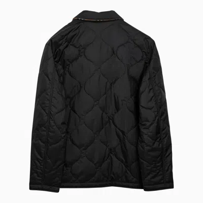 Shop Burberry Reversible Quilted Jacket Black