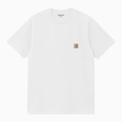Shop Carhartt Wip White S/s Pocket T Shirt
