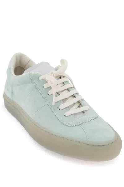 Shop Common Projects Suede Leather Sneakers For Men