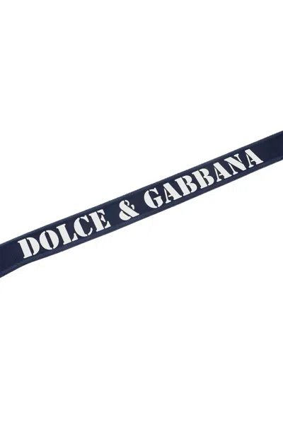 Shop Dolce & Gabbana "logo Tape Belt In Ribbon