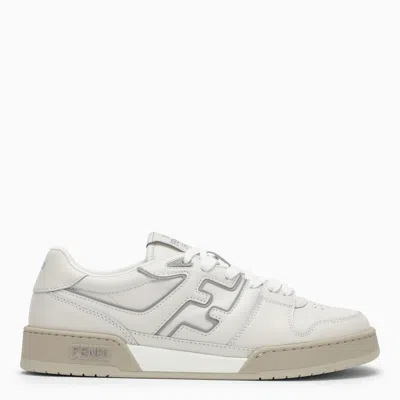 Shop Fendi Match Low Trainer In White Leather