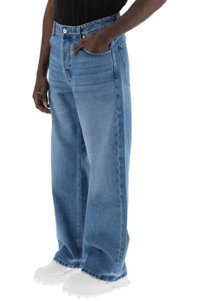 Shop Jacquemus Large Denim Jeans From Nimes