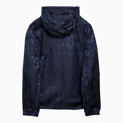 Shop Moncler Lightweight Reversible Navy Blue Nylon Jacket