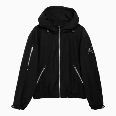 Shop Moose Knuckles Lightweight Zipped Jacket Black