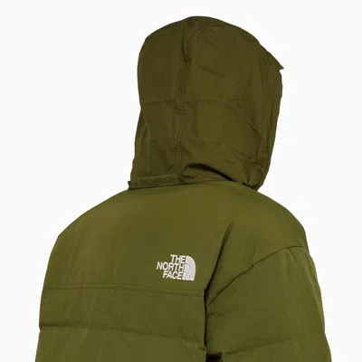 Shop The North Face Forest Green Nylon Down Jacket With Logo
