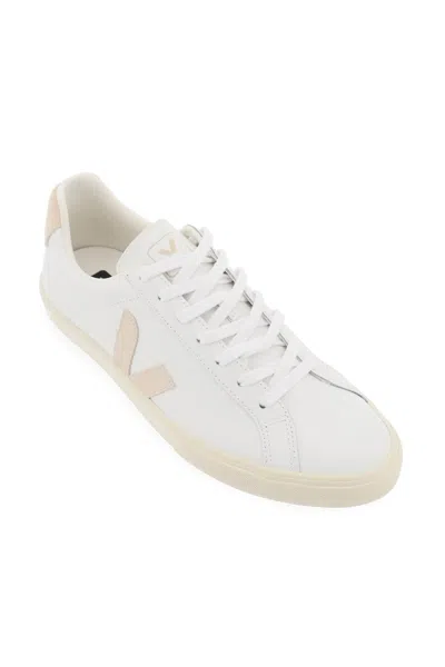 Shop Veja Leather Sneakers By