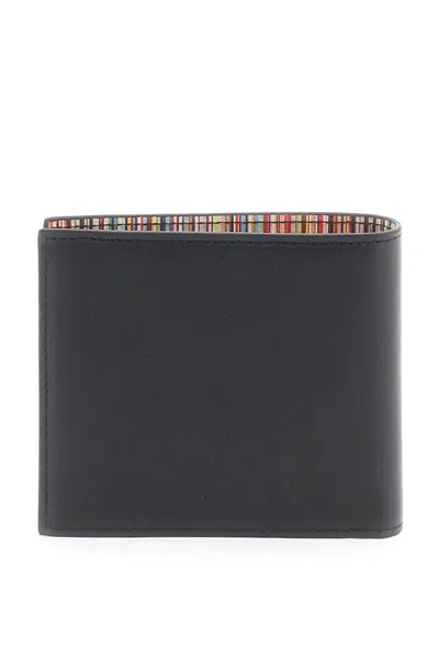 Shop Paul Smith Signature Stripe Bifold Wallet In Black