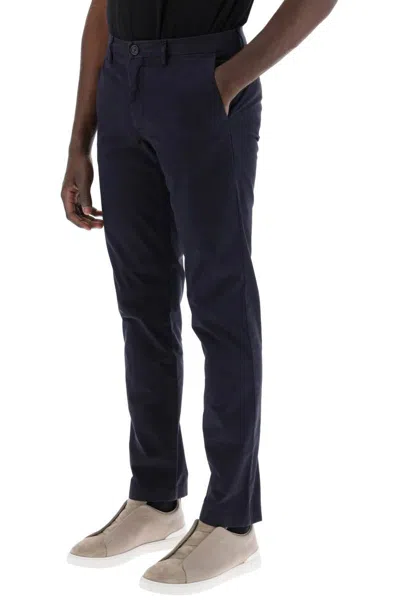 Shop Ps By Paul Smith Ps Paul Smith Cotton Stretch Chino Pants For In Blue