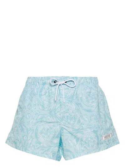 Shop Versace Sea Clothing In Pale Blue