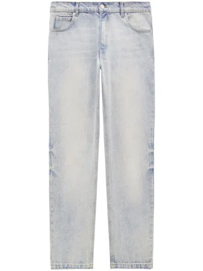 Shop Courrèges Trousers In Light Blue Wash