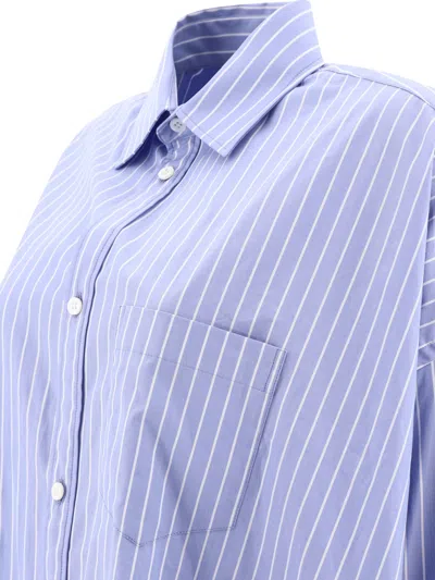 Shop Balenciaga Striped Oversize Shirt
