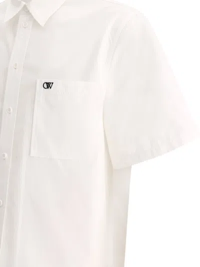 Shop Off-white Off White Embroidered Shirt