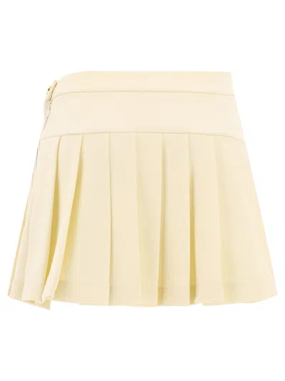 Shop Palm Angels Pleated Track Skirt