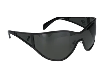 Shop Blumarine Sunglasses In Total Glossy Black