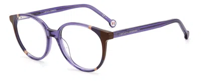 Shop Carolina Herrera Eyeglasses In Purple Brown