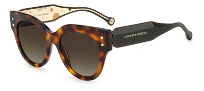 Shop Carolina Herrera Sunglasses In Havana 2