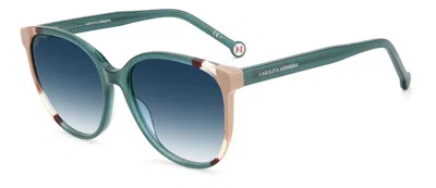 Shop Carolina Herrera Sunglasses In Ottanium Brown