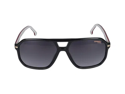 Shop Carrera Sunglasses In Striped Black