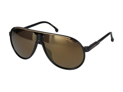 Shop Carrera Sunglasses In Black Gold