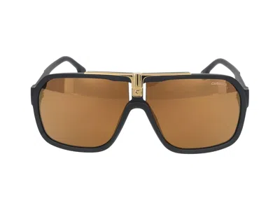 Shop Carrera Sunglasses In Black Matte Gold