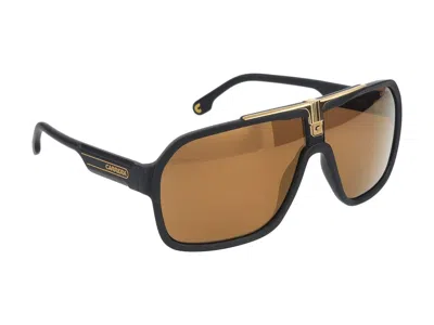 Shop Carrera Sunglasses In Black Matte Gold