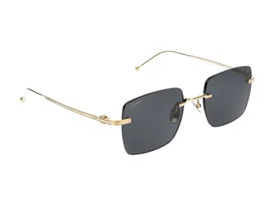 Shop Cartier Sunglasses In Gold Gold Grey