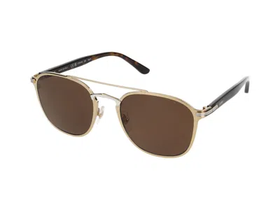 Shop Cartier Sunglasses In Gold Havana Brown