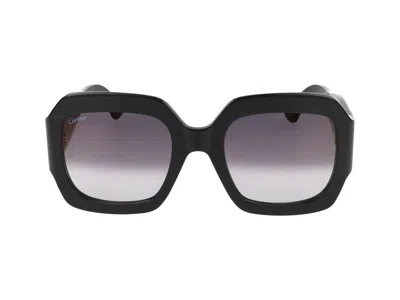 Shop Cartier Sunglasses In Black Black Grey