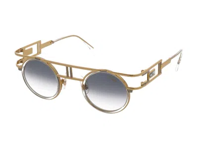Shop Cazal Sunglasses In Gold/silver
