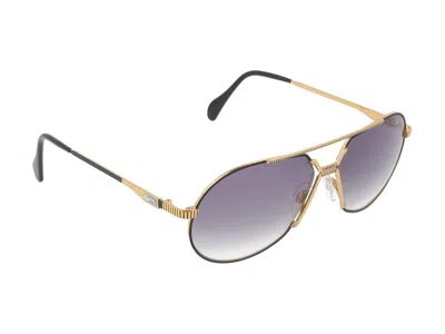 Shop Cazal Sunglasses In Gold/black