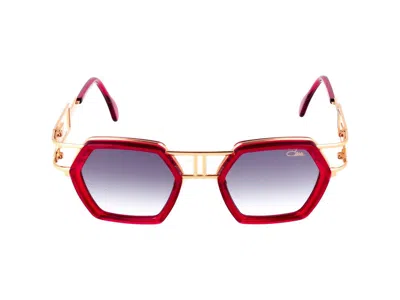 Shop Cazal Sunglasses In Gold/red