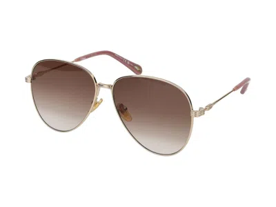 Shop Chloé Sunglasses In Gold Gold Brown