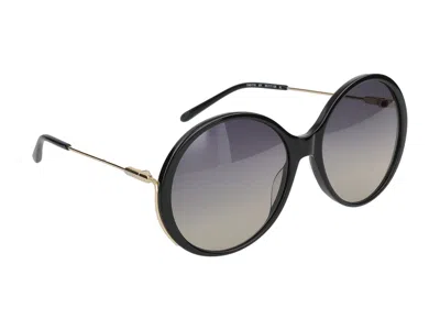 Shop Chloé Sunglasses In Black Gold Grey