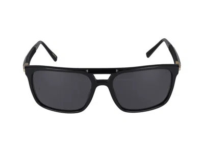 Shop Chopard Sunglasses In Glossy Black