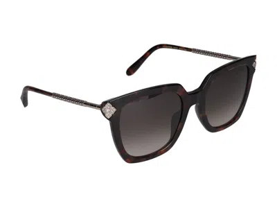 Shop Chopard Sunglasses In Dark Havana Glossy