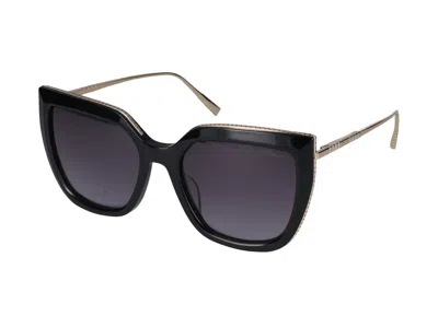 Shop Chopard Sunglasses In Super Black