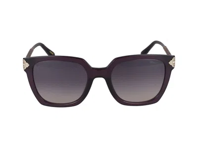 Shop Chopard Sunglasses In Purple Transparent