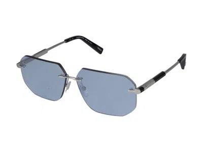 Shop Chopard Sunglasses In Palladium Polished Total