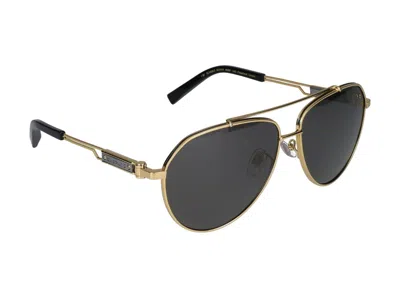 Shop Chopard Sunglasses In Polished Yellow Gold