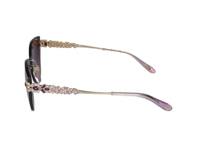 Shop Chopard Sunglasses In Rose' Polished Gold