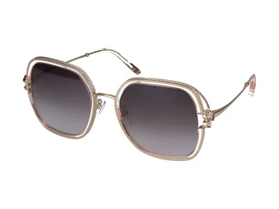 Shop Chopard Sunglasses In Pink Transparent Glossy