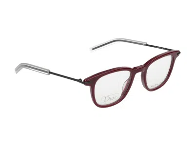 Shop Dior Eyeglasses In Opal Burgundy Matt Black