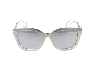 Shop Dior Sunglasses In Silver Palladium