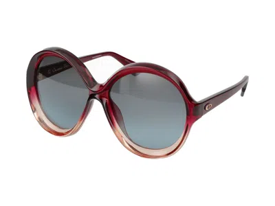 Shop Dior Sunglasses In Burgundy Pink