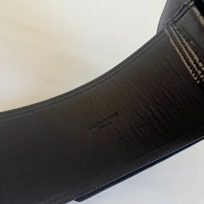 Pre-owned Saint Laurent Wide Patent Leather Waist Belt