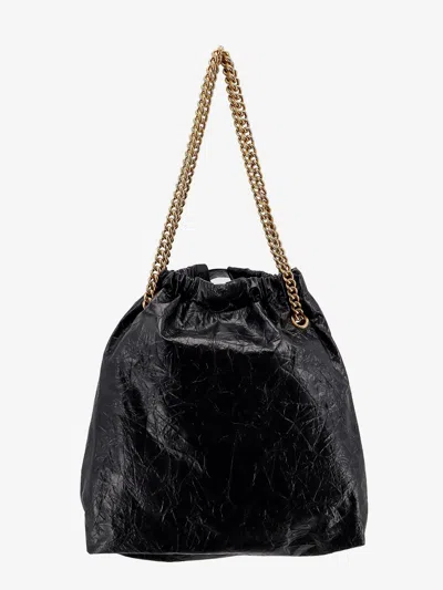 Shop Balenciaga Woman Crush Woman Black Shoulder Bags